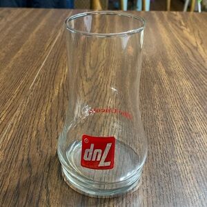 “5/$20” vintage 1970’s 7up pop/soda glass